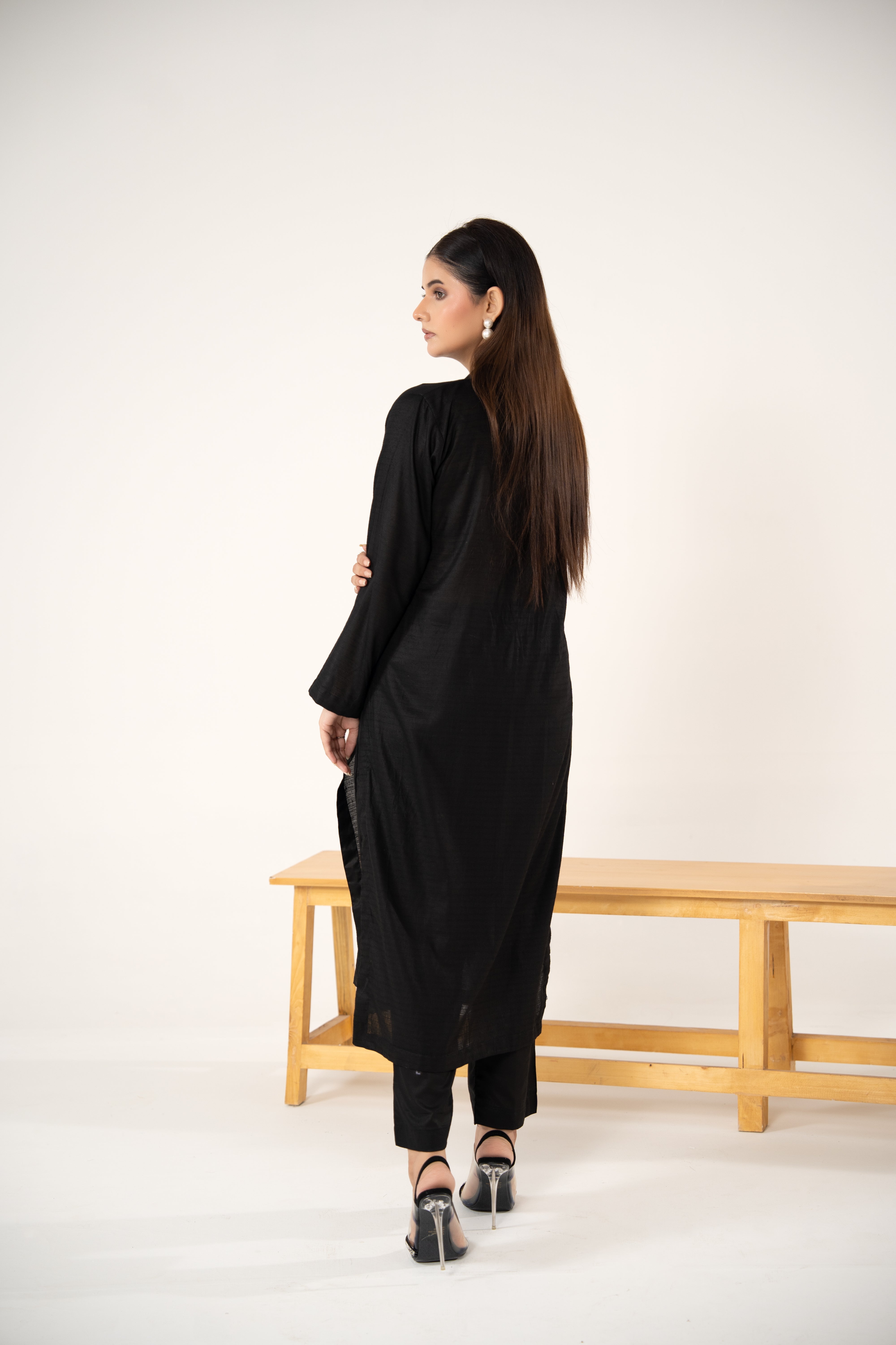 Black Block 2pc - Self Cotton Stitched