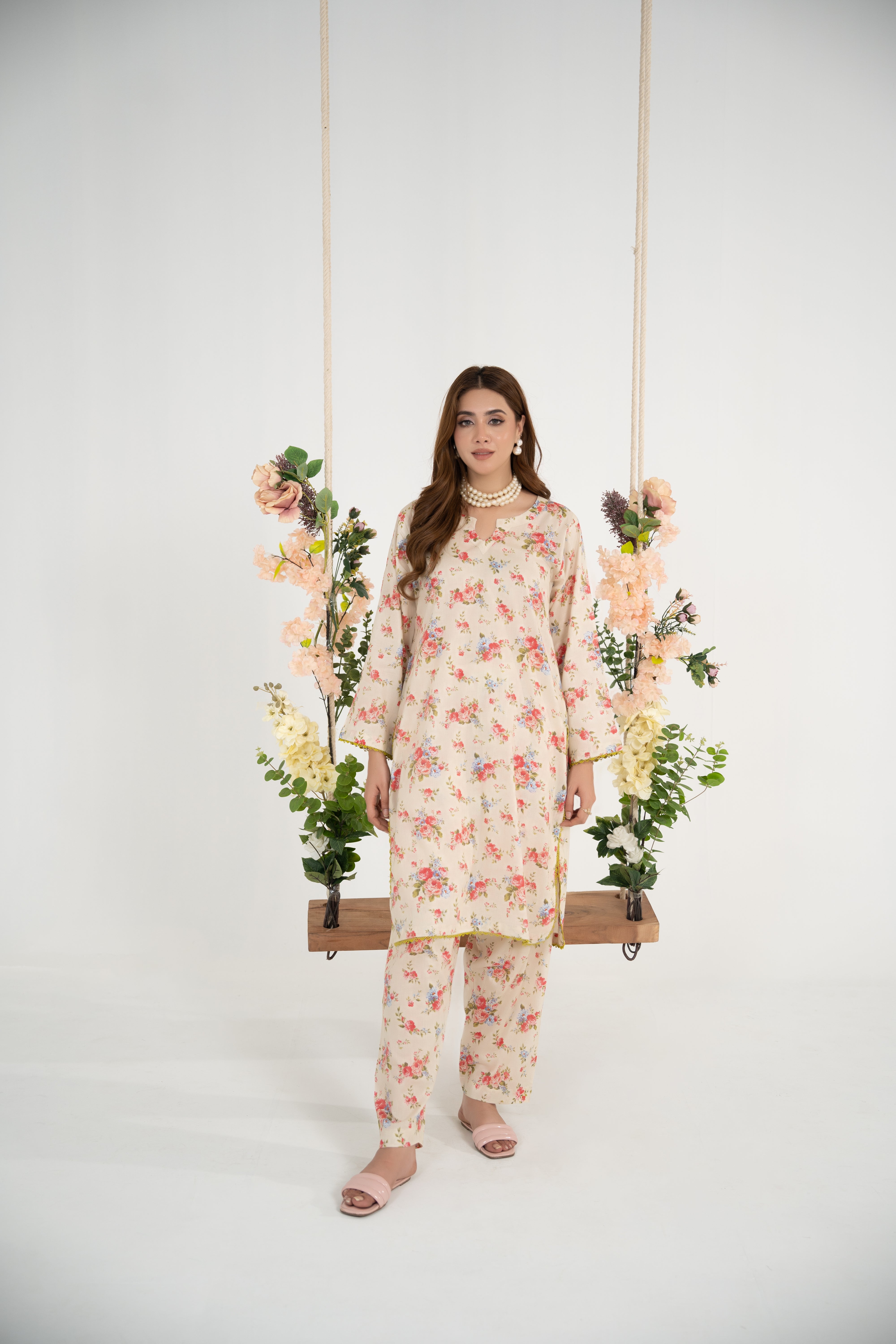 Elegance White 2Pc - Printed Lawn Stitched